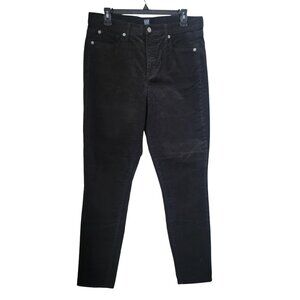 GAP Denim Size 12/31R Dark Charcoal Gray True Skinny Corduroy Pants, EUC